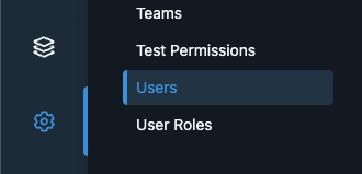 Octopus Configuration sidebar with Users selected