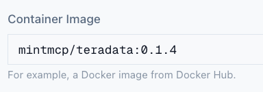 Update container image for hosting Teradata MCP server